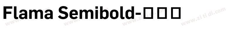 Flama Semibold字体转换